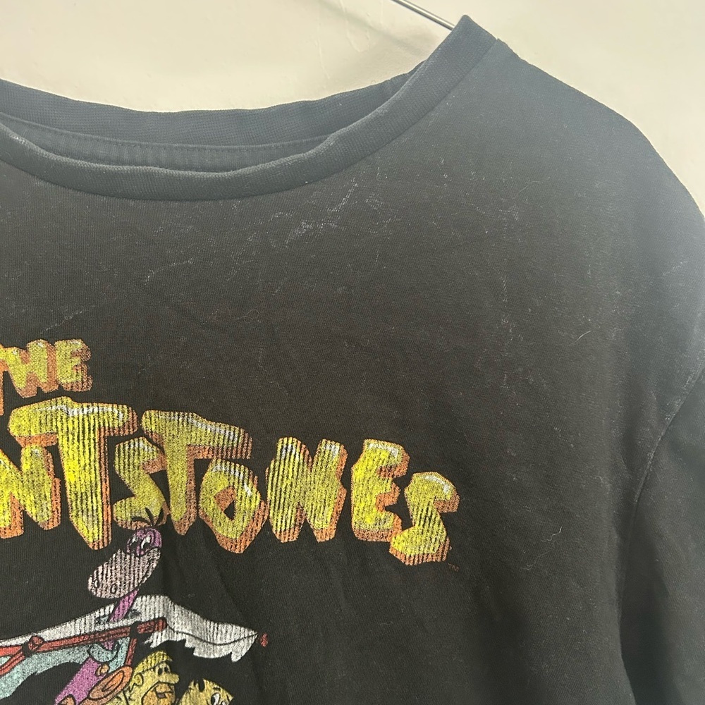Vintage Black Flintstones Graphic Tee - Picture 5 of 6